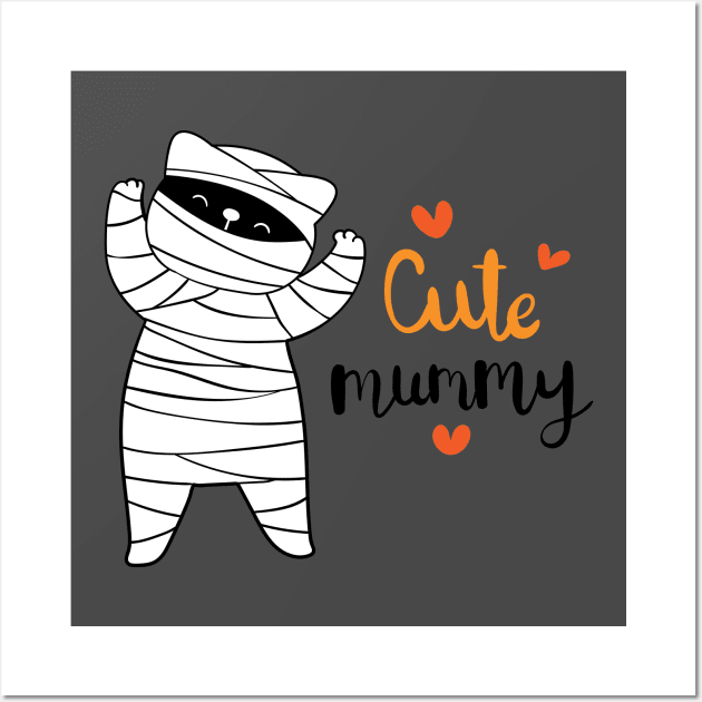 Mummy Cat Awesome Gift Wall Art by Katheryn's Studio